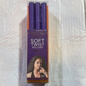 Annie Soft Twist Rollers - Vibrant Purple and Orange